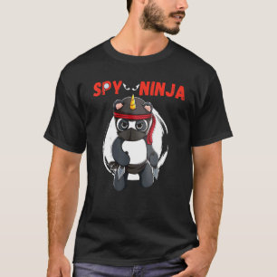 Cool Spy Gaming Ninjas Gamer Disguise Boy Kids Spy T-Shirt