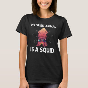 Cool Squid For Men Women Octopus Biology Sea Anima T-Shirt