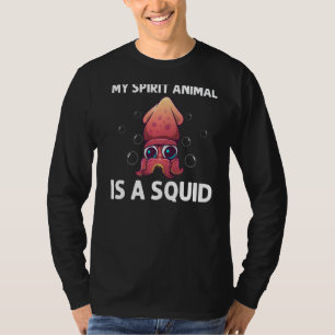 Cool Squid For Men Women Octopus Biology Sea Anima T-Shirt