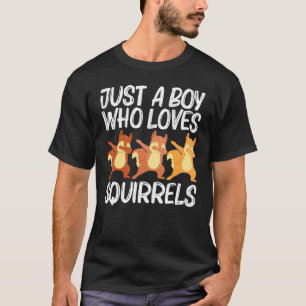 Cool Squirrel Art For Boys Kids Chipmunk Prairie F T-Shirt