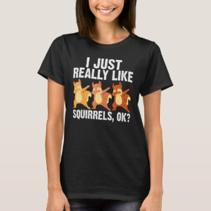 Cool Squirrel Art For Men Women Chipmunk Prairie F T-Shirt