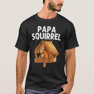 Cool Squirrel For Men Dad Chipmunk Zookeeper Anima T-Shirt
