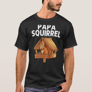 Cool Squirrel For Men Dad Chipmunk Zookeeper Anima T-Shirt
