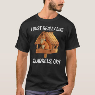 Cool Squirrel For Men Women Chipmunk Zookeeper Ani T-Shirt