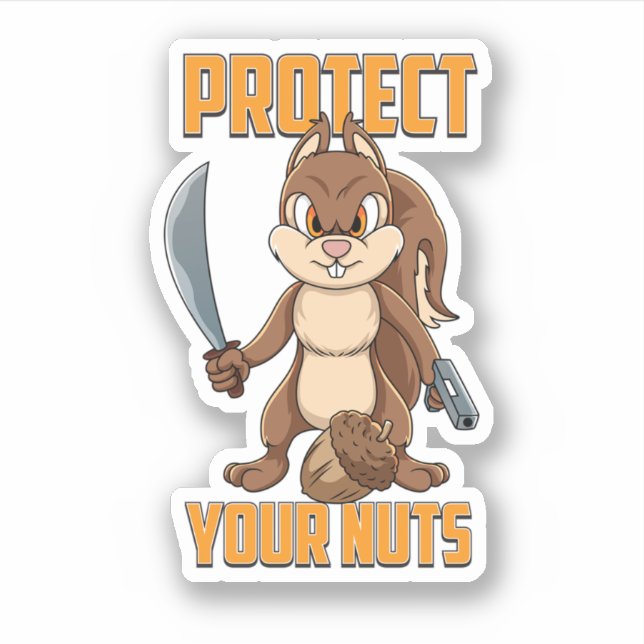 Cool Squirrel Protect Your Nuts Squirrel Hunters G (Front)