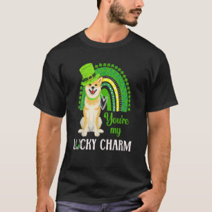 Cool St Patricks Day Shiba Inu Rainbow, Funny Shib T-Shirt