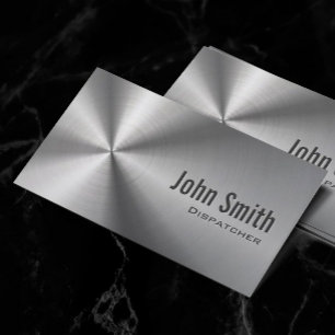 Cool Stainless Steel Dispatcher Business Card