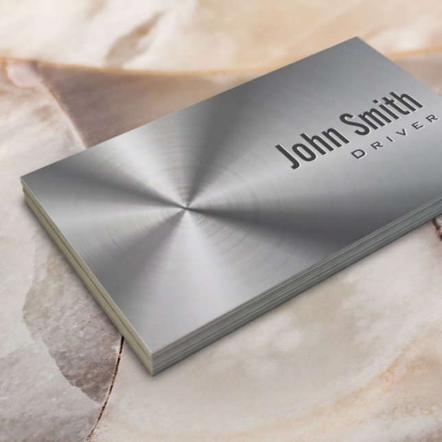 Cool Stainless Steel Driver Business Card (Creator Uploaded)
