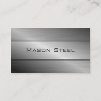 Cool Stainless Steel Effect, Business Card