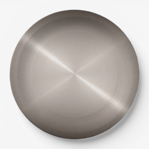 Cool Stainless Steel Metal #18 Paper Plate