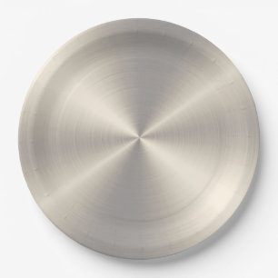 Cool Stainless Steel Metal #99 Paper Plate