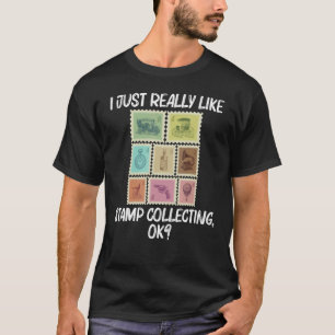 Cool Stamp For Men Women Stamp Collecting Postal P T-Shirt