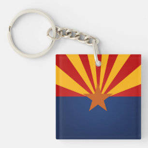 Cool State Of Arizona Flag Key Ring