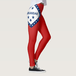 Cool State Of Arkansas Flag Fashion Leggings