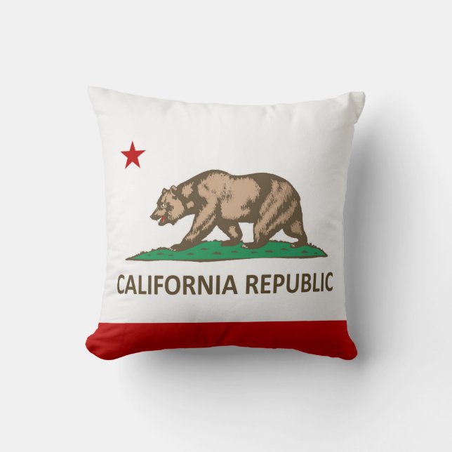 Cool State Of California Flag Cushion (Front)