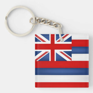 Cool State Of Hawaii Flag Key Ring