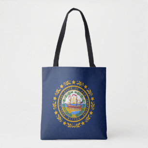 Cool State Of New Hampshire Flag Fashion Tote Bag