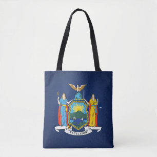 Cool State Of New York Flag Fashion Tote Bag