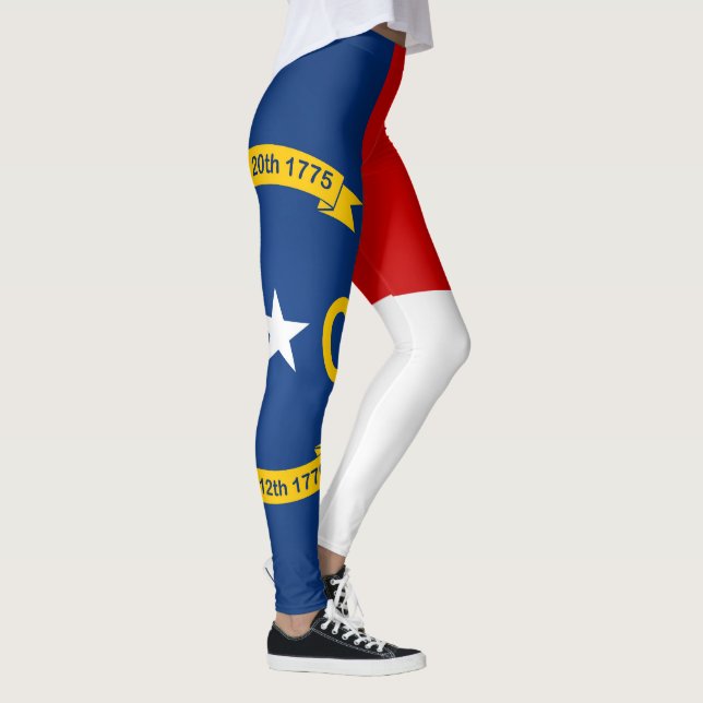 Cool State Of North Carolina Flag Fashion Leggings (Right)
