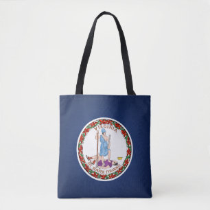 Cool State Of Virginia Flag Fashion Tote Bag