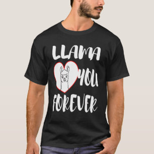 Cool Statement Valentine's Day Llama Heart In Love T-Shirt