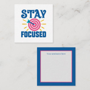 cool stay focused add sentiment inspiration card