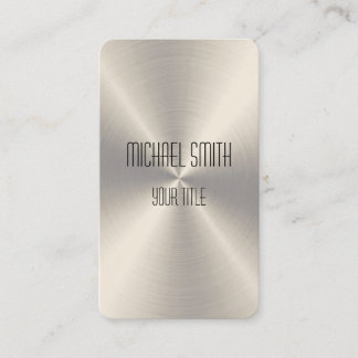 Cool Steel Metal Business Card