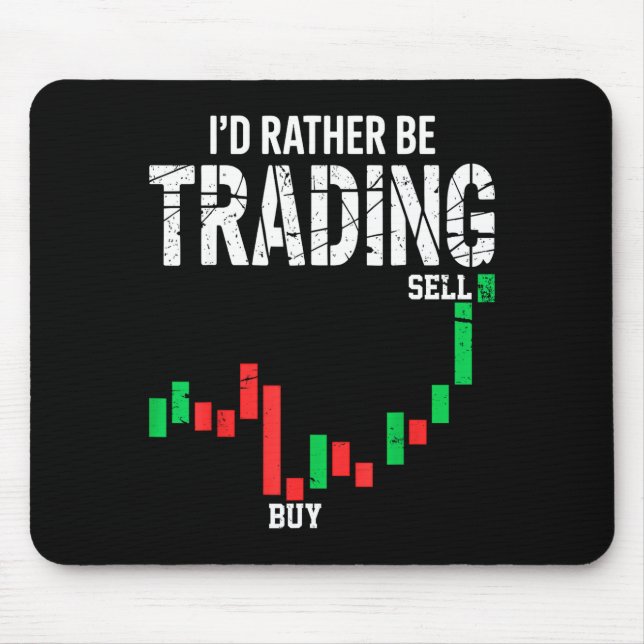 Cool Stock Market Men Women Stock Trader Day Tradi Mouse Pad (Front)