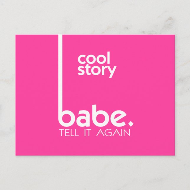 COOL STORY BABE Modern Style Postcard (Front)