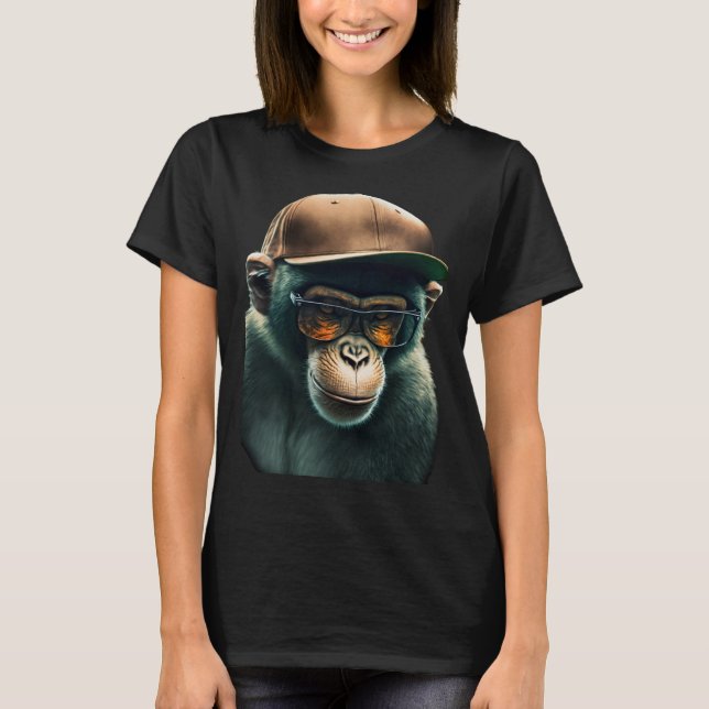 Cool Street Wear Chimp T-Shirt (Front)