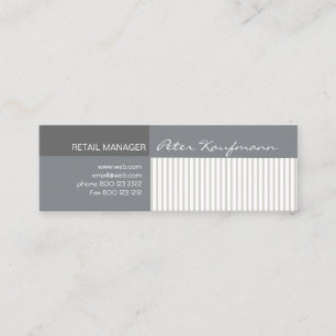 Cool Stripe Pattern Abstract Mini Business Card