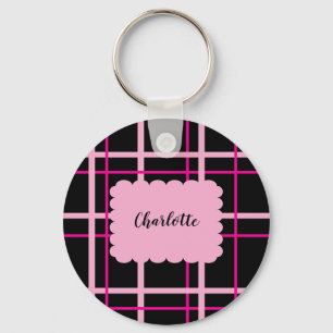 Cool Striped Pattern Key Ring
