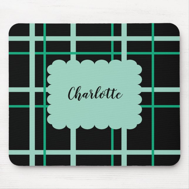 Cool Striped Pattern Mouse Pad (Front)