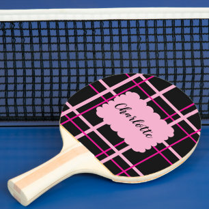 Cool Striped Pattern Ping Pong Paddle