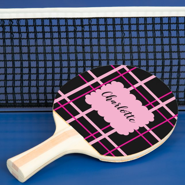 Cool Striped Pattern Ping Pong Paddle (Insitu)