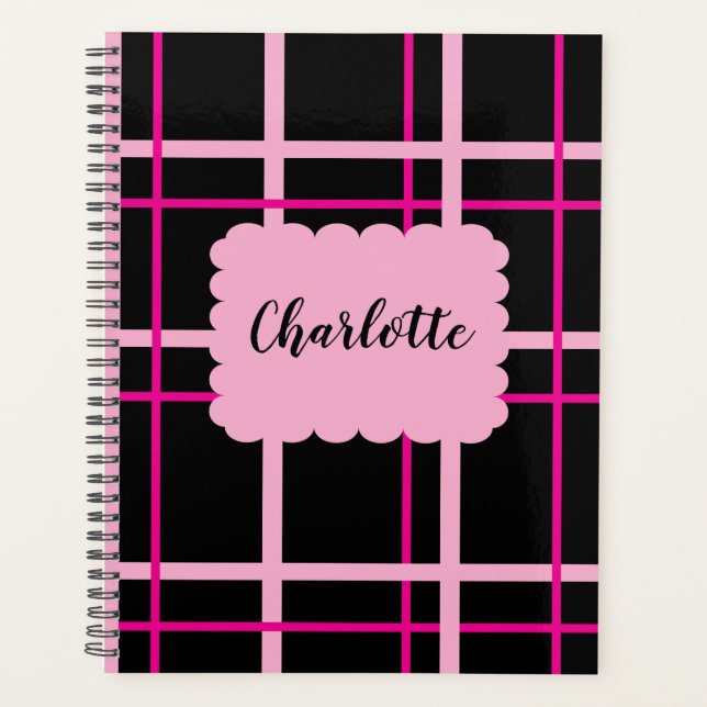 Cool Striped Pattern Planner (Front)