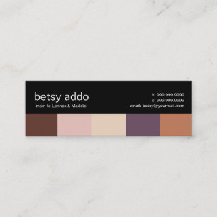 Cool Stripes Mummy Calling Cards