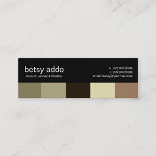 Cool Stripes Mummy Calling Cards