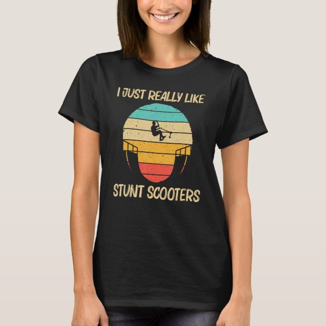 Cool Stunt Scooter For Men Women Electric Scooter  T-Shirt (Front)