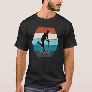 Cool Stunt Scooter Rider Retro Vintage Themed Desi T-Shirt