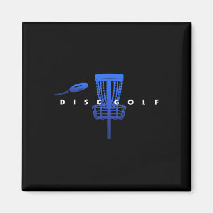 Cool Stylised Disc Golf With Sket And Disc - Disc Magnet