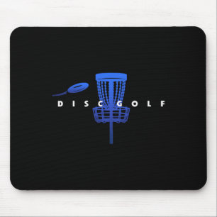 Cool Stylised Disc Golf With Sket And Disc - Disc Mouse Pad