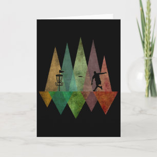 Cool Stylised Geometric Disc Golf  Card