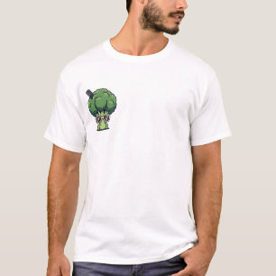 Cool Stylish Broccoli Character With Sunglasses T-Shirt