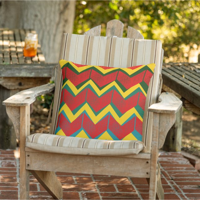 cool stylish & colourful aztec chevron cushion (Chair)