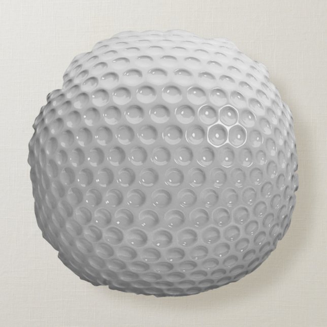 Cool Stylish Golf Sport Ball Texture Pattern Round Cushion (Front)