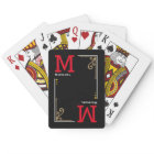 Cool Stylish Player Initials - Personalised Black