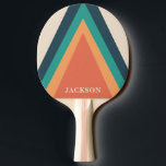 Cool Stylish Retro Stripes Personalised Ping Pong Paddle<br><div class="desc">Cool Stylish Retro Stripes Personalised Ping Pong Paddle</div>