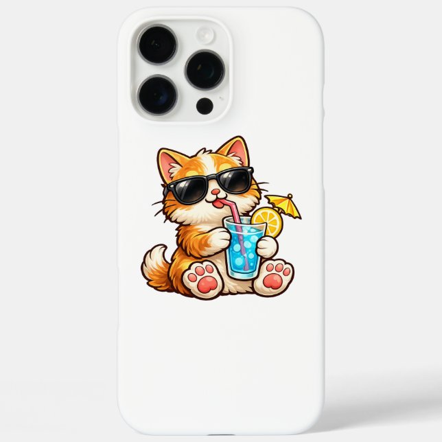 Cool Summer Cat Case-Mate iPhone Case (Back)