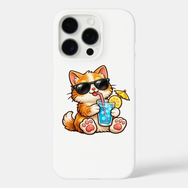 Cool Summer Cat Case-Mate iPhone Case (Back)